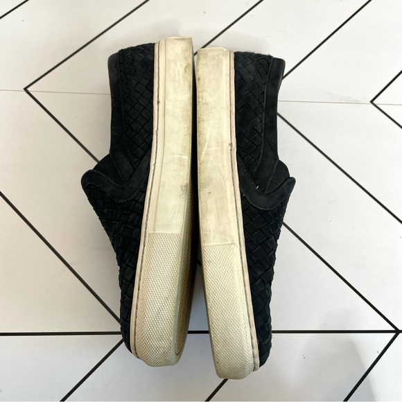 M. Gemi | Cerchio Woven Suede Slip on Sneaker Black Size 39 - Picture 6 of 15